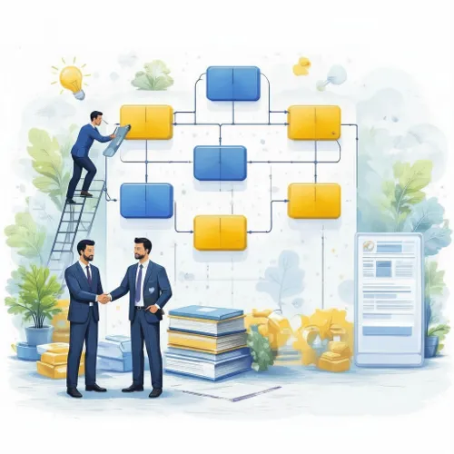 illustratie-samenwerkingsverbanden-organisatiestructuur